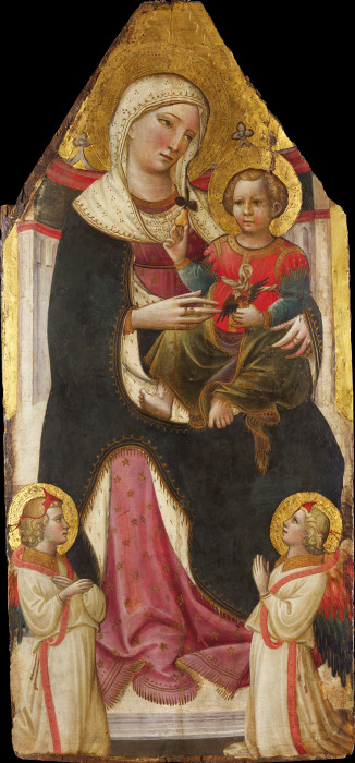 Enthroned Madonna and Child with Angels a Giovanni dal Ponte