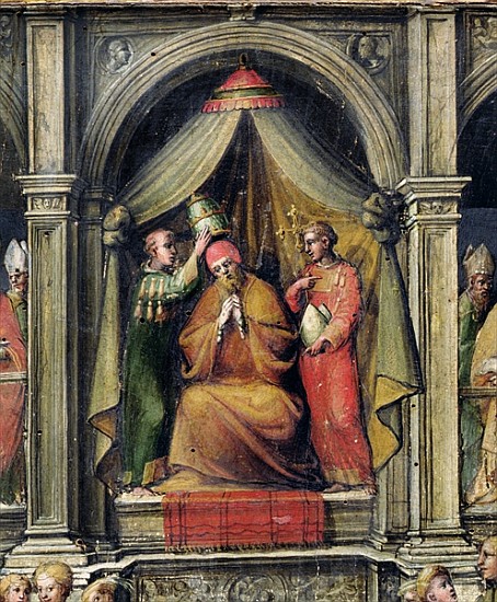 Coronation of Pope Paul II (1417-71) 1534 (detail of 249277) a Giovanni di Lorenzo Cini