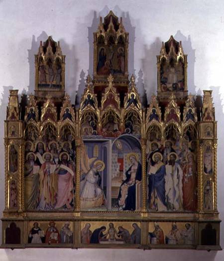 Annunciation with Saints a Giovanni  di Niccolo del Biondo
