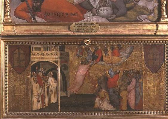 The Ascension of St. John the Evangelist (tempera on panel) a Giovanni  di Niccolo del Biondo