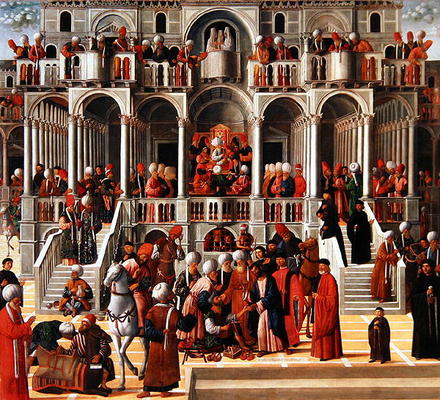 Saint Mark Heals Aniano (oil on canvas) a Giovanni di Niccolo Mansueti