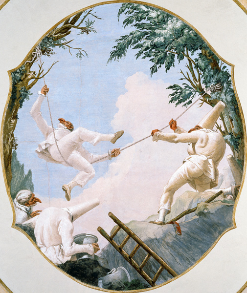 G.D.Tiepolo / Pulcinella''s Swing / 1793 a Giovanni Domenico Tiepolo