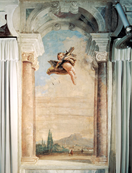 Landscape with Cupid from the 'Foresteria' ( 1757 a Giovanni Domenico Tiepolo