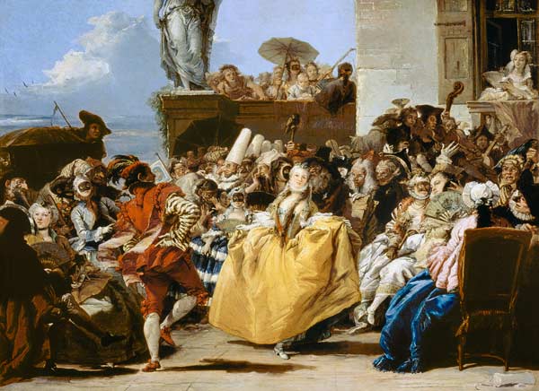 The Minuet or Carnival Scene a Giovanni Domenico Tiepolo