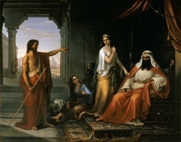 St. John the Baptist rebuking Herod a Giovanni Fattori