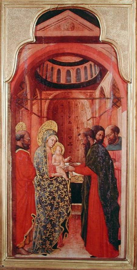 The Circumcision, from an altarpiece depicting scenes from the life of the Virgin a Giovanni Francesco  da Rimini