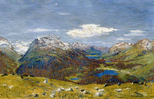 Look of the Muottas Muragl on the top Engadin a Giovanni Giacometti