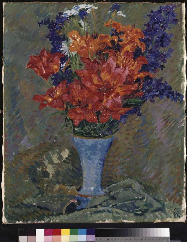 Feuerlilien (Feldblumenstrauss). a Giovanni Giacometti