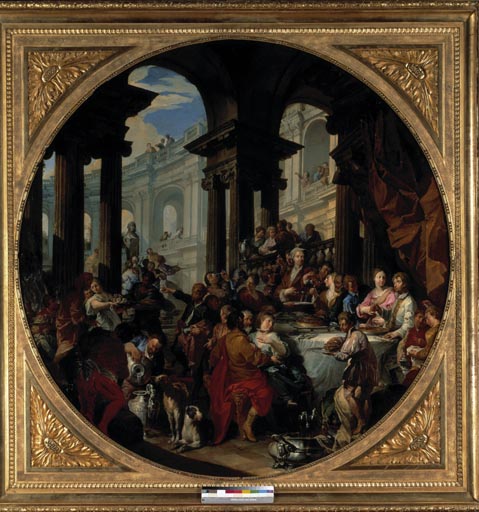 G.P.Pannini, Festmahl u. einem Portikus a Giovanni Paolo