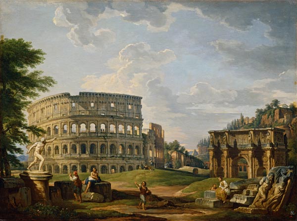 Rome, Colosseum a.Arch of Const./Pannini a Giovanni Paolo Pannini
