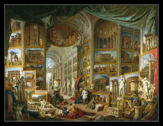 Gallery of Views of Ancient Rome a Giovanni Paolo Pannini