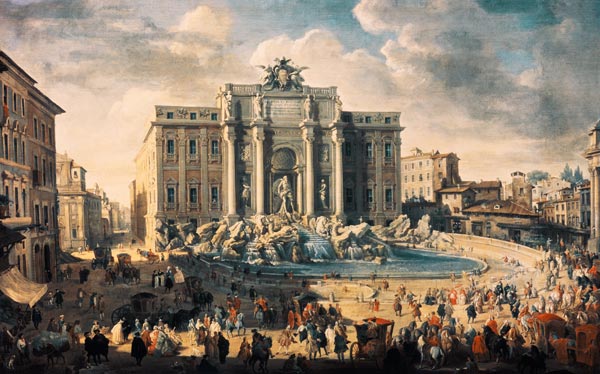 Le fontana di Trevi - Roma a Giovanni Paolo Pannini
