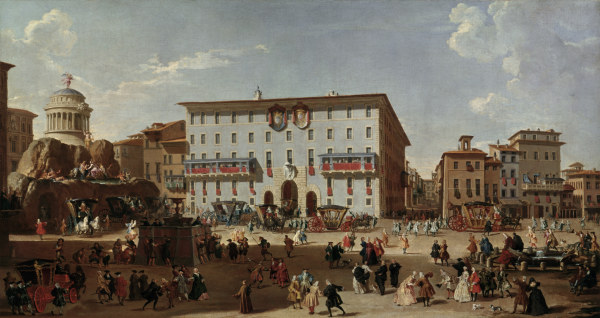 Rome / Piazza di Spagna / Painting a Giovanni Paolo Pannini