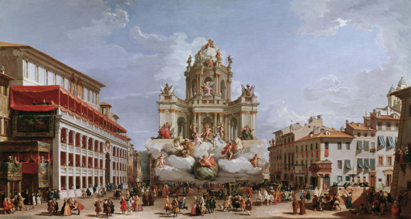 Rome / Piazza di Spagna / Painting a Giovanni Paolo Pannini