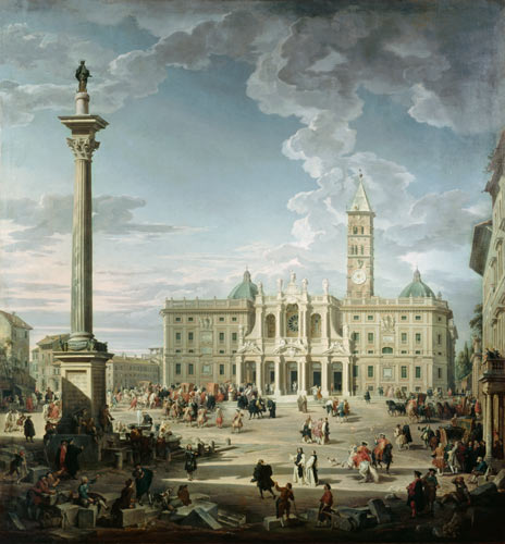Piazza Santa Maria Maggiore a Giovanni Paolo Pannini