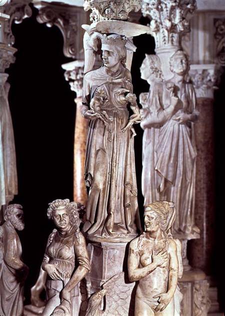 Pulpit, detail a Giovanni Pisano