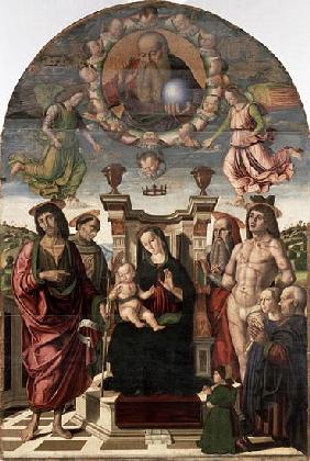 The Madonna and Child Enthroned with Saints