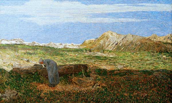 Segantini/ Landscape in the Alps / 1893 a Giovanni Segantini