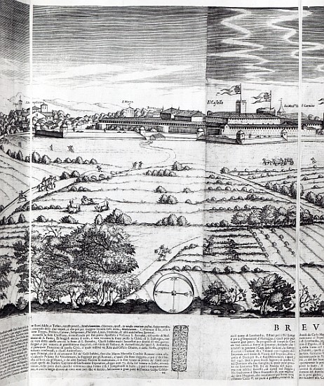 A Section of a Map of Milan a Giovanni Battista Bonacina
