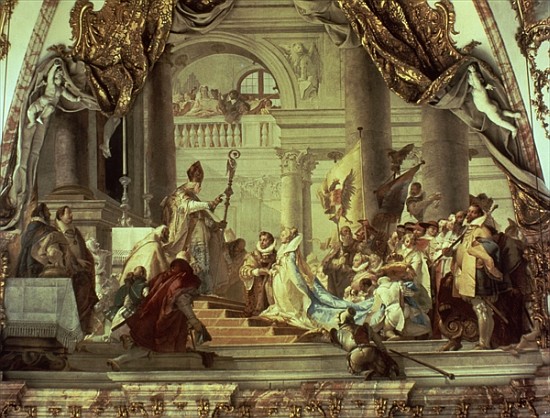 Emperor Frederick Barbarossa''s wedding to Beatrix of Burgundy in 1156, c.1751-52 a Giovanni Battista (Giambattista) Tiepolo
