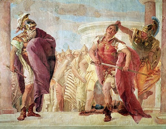 Minerva Preventing Achilles from Killing Agamemnon, from ''The Iliad'' by Homer, 1757 a Giovanni Battista (Giambattista) Tiepolo