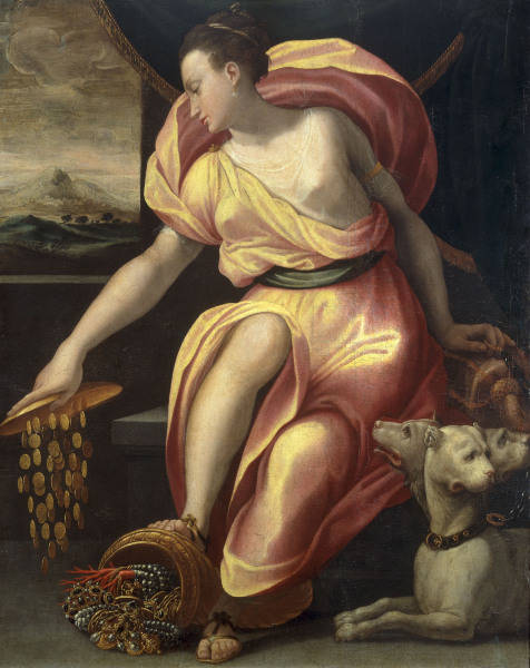 G.Macchietti /Allegory of Wealth/ Paint. a Girolamo Macchietti