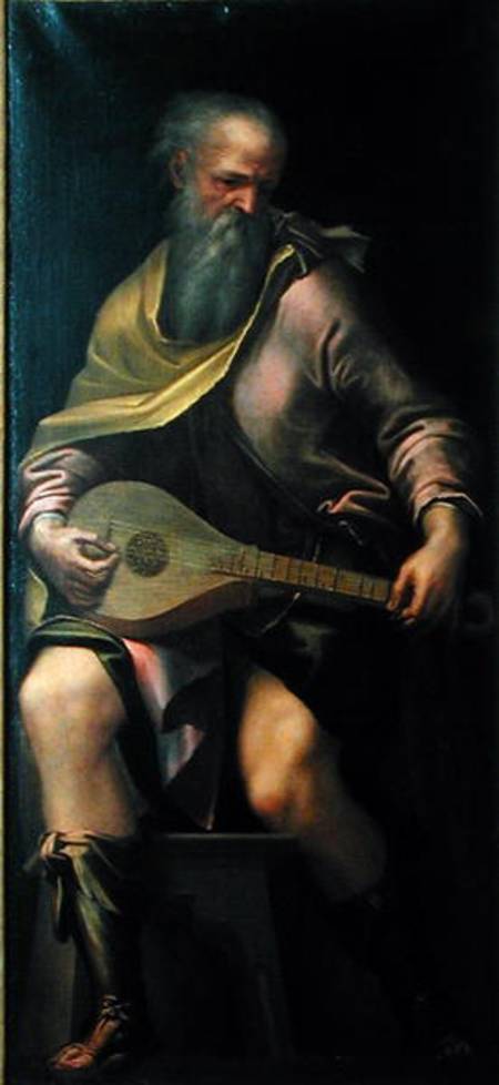 Lute player a Girolamo Mazzola Bedoli