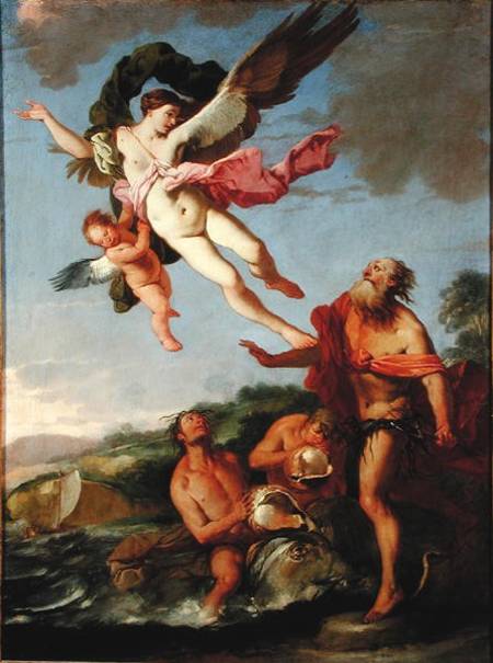 Neptune Pursuing Coronides a Giulio Carpioni