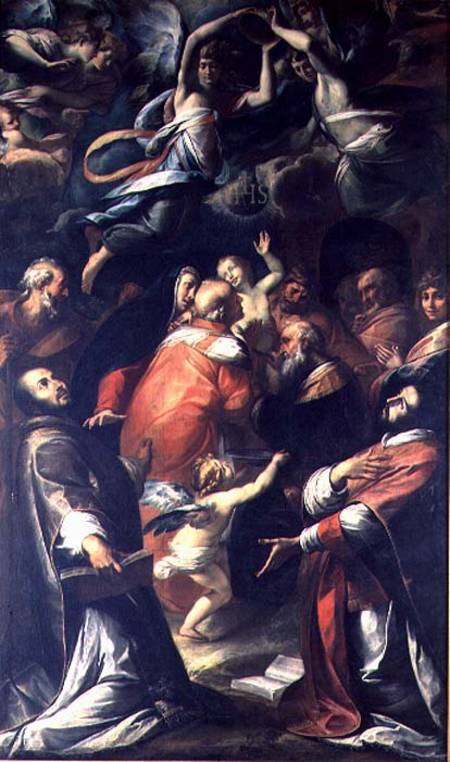 Circumcision of Christ with St. Ignatius of Loyola and St. Francis Xavier a Giulio Cesare Procaccini
