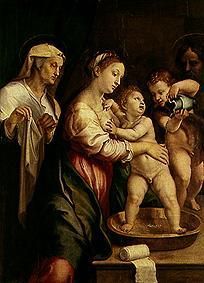 The Madonna with the washbasin a Giulio Pippi