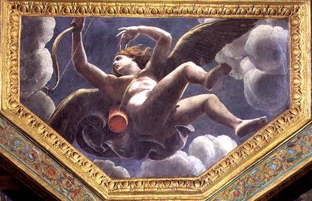 Cupid, ceiling caisson from the Sala di Amore e Psyche a Giulio Romano