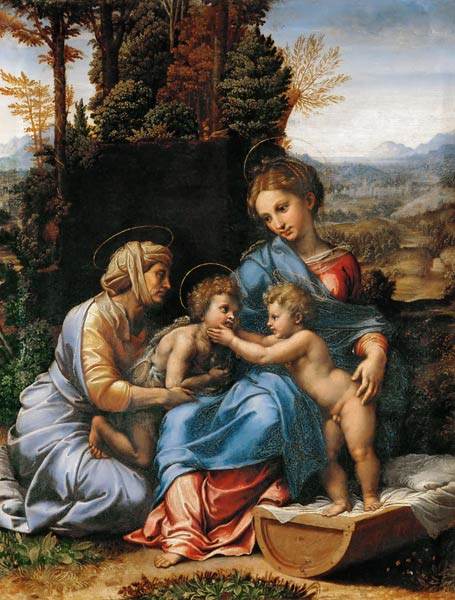 La famiglia santa a Giulio Romano