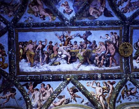 The Marriage of Cupid and Psyche, from the ceiling of the 'Loggia of Cupid and Psyche' a Giulio Romano
