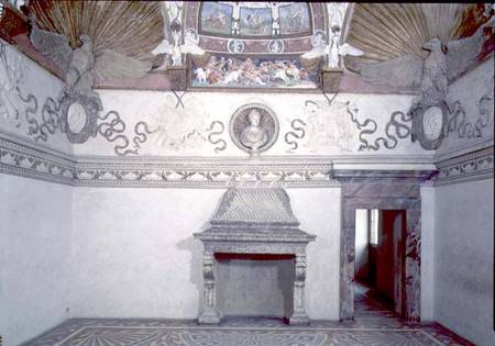 View of the Camera delle Aquile a Giulio Romano