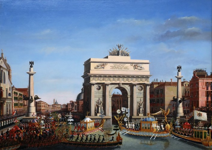The Entry of Napoleon into Venice on the 29th of November 1807 a Giuseppe Borsato