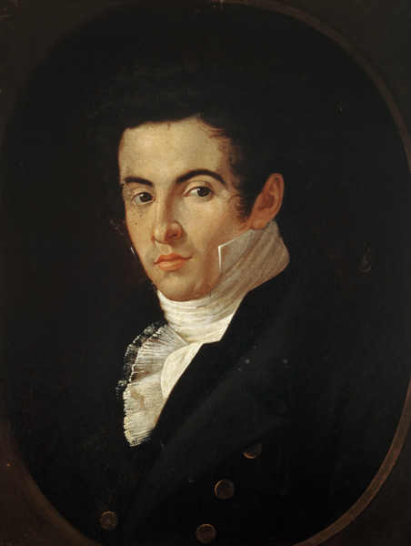 Portrait of Vincenzo Bellini (1801-35) a Giuseppe Cammarano