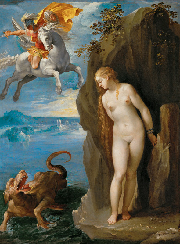 Perseus Rescuing Andromeda a Giuseppe Cesare