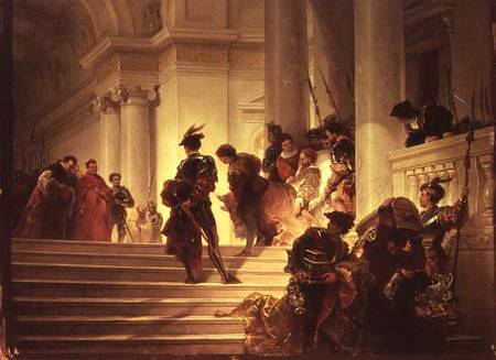 Cesare Borgia leaving the Vatican a Giuseppe-Lorenzo Gatteri