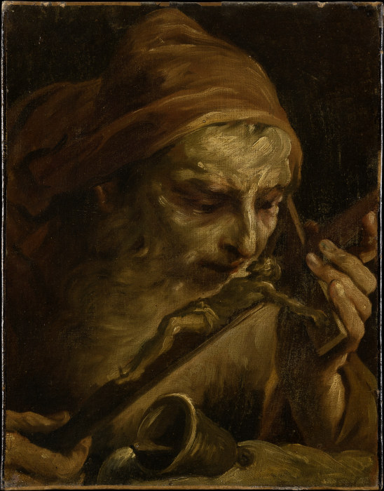 Anthony the Abbot Kissing the Crucifix a Giuseppe Maria Crespi