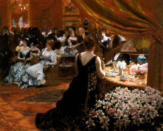 The Salon of Princess Mathilde (1820-1904) a Giuseppe de Nittis