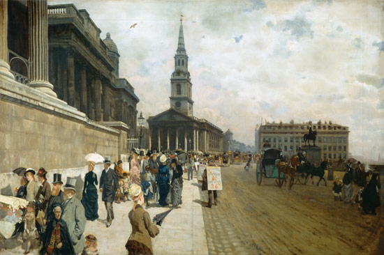 The National Gallery, London a Giuseppe de Nittis