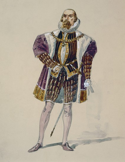Costume for Alvise in Act III of La Gioconda by Amilcare Ponchielli a Giuseppe Palanti