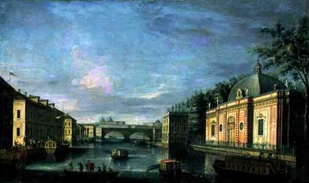 View of the Fontanka River in St Petersburg a Giuseppe Valeriani