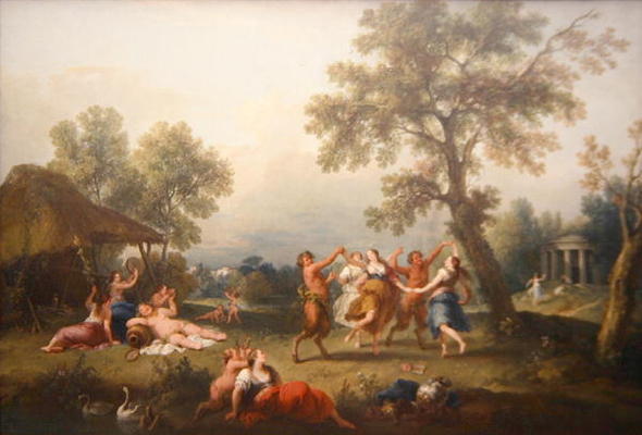 Bacchanal (oil on canvas) a Giuseppe Zais