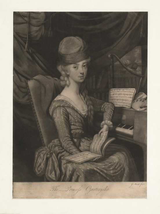 Portrait of Princess Izabela Czartoryska (née Countess Fleming) (1746-1835) a Giuseppe Filippo Liberati Marchi