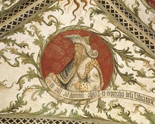 The Prophet Micah, from the Loggia d'Annunciazione, 1451 (fresco) a Giusto d'Allamagna