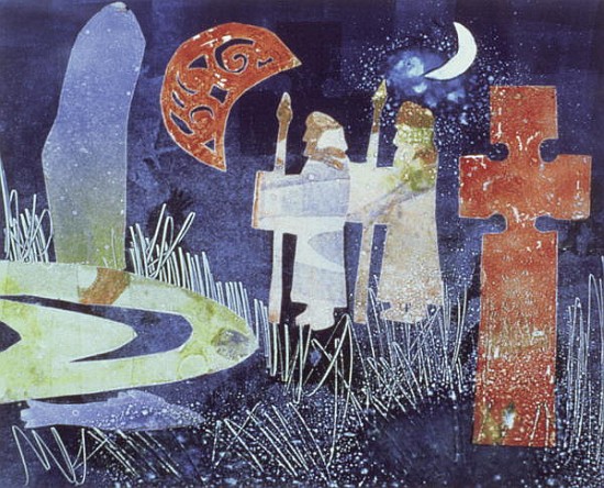 Midsummer Night, 1994 (monotype)  a Gloria  Wallington