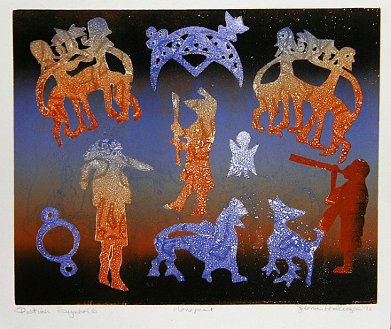 Pictish Symbols, 1996 (monotype)  a Gloria  Wallington