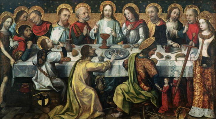 The Last Supper, 1482 (oil on panel) a Godefroy