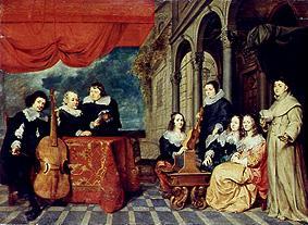 The family James van Eyck. a Gonzales Coques